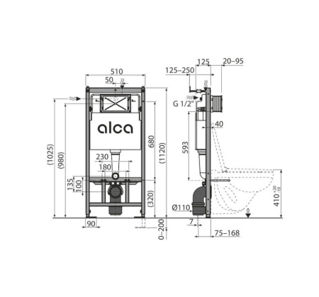 Комплект CREAVIT FREE Унитаз подвесной безободковый FE322.00100 + Сиденье CREAVIT AMASRA ULTIMA KC3131.00 + Инсталляция AlcaPlast AM101/1120-4:1 UA M578-0001 интернет магазин сантехники BATHPOINT